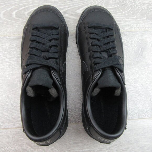 Nike Blazer Low '77 Womens Shoes Size 7 Triple Black NEW - Picture 9 of 13